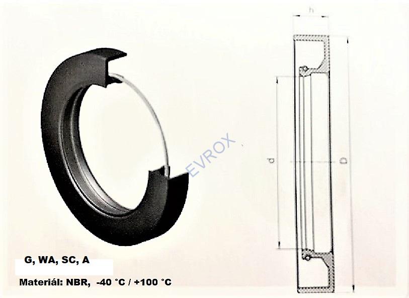 Gufero G 75x100x13