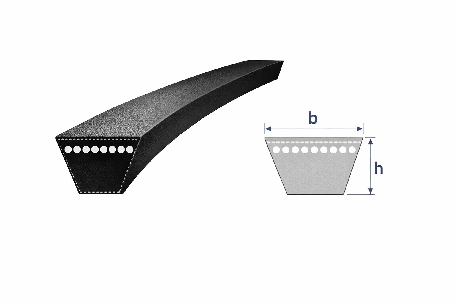 Klinový remeň 13x1400 Li/ 1430 LW