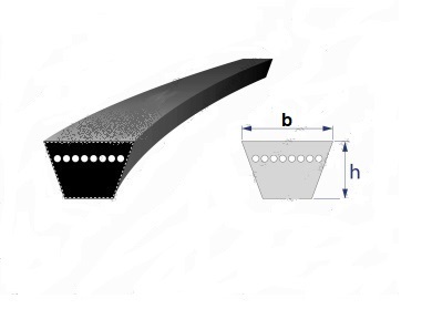 Klinový remeň 13x870 Li/ 900 LW