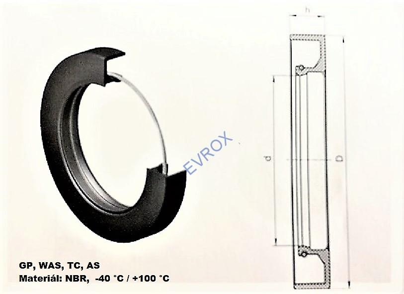 Gufero GP 38x58x10