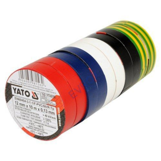 YATO izolačná páska elektrikárska 10 Ks 12x10x0,13 mm